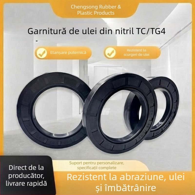 Dingqing Etanșare de ulei cu schelet, Etanșare TC pentru apă, Etanșare ax rotativ, Set de inele de etanșare cilindru, O-ring rezistente la temperaturi înalte