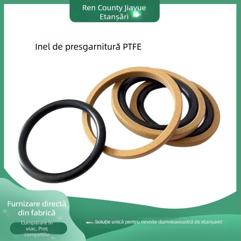 Etanșări PTFE pentru cilindri hidraulici cu piston, presiune înaltă, rezistente la uzură, anti-alunecare, cu mișcare reciprocă, cu posibilitatea de prelucrare personalizată