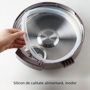 Inel de etanșare din silicon pentru oală electrică cu presiune Jiuyang, 5L-6L, cu dinți și etanșare de colț, model JYY-5L-DG-02