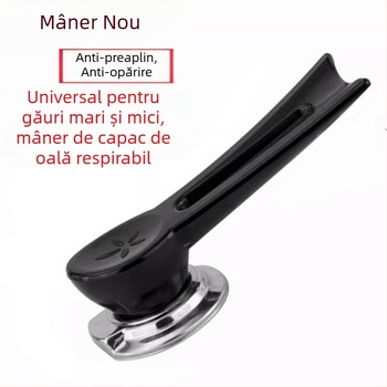 Perle din sticlă pentru mânerul capacului de oală – anti-arsură, anti-deversare, accesoriu universal pentru capac de sticlă
