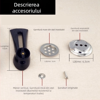 Perle din sticlă pentru mânerul capacului de oală – anti-arsură, anti-deversare, accesoriu universal pentru capac de sticlă