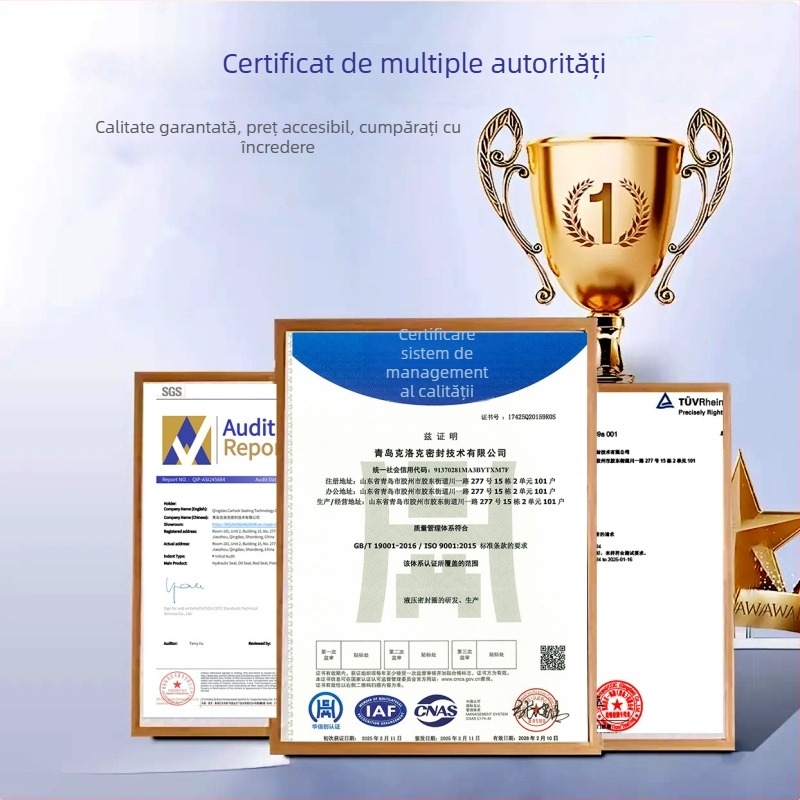Etanșări din poliuretan mari, personalizate pentru arbori, inele de etanșare în formă de Y și etanșări pentru cilindri hidraulici non-standard