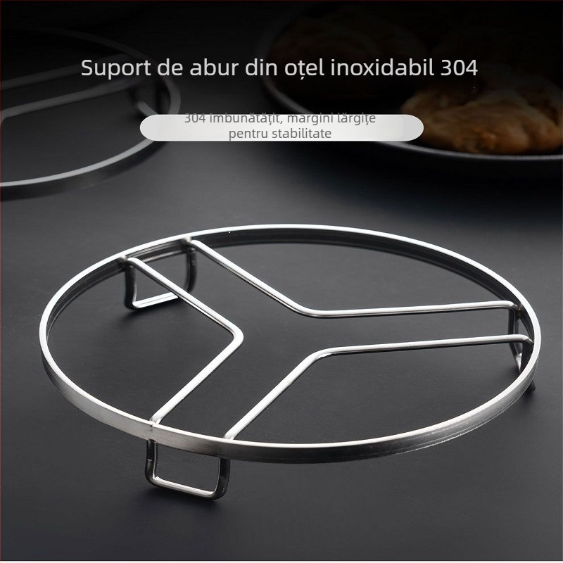 Raft de abur din oțel inoxidabil 304 pentru uz casnic, covoraș pentru oală și izolație, suport de abur universal pentru gătitul orezului