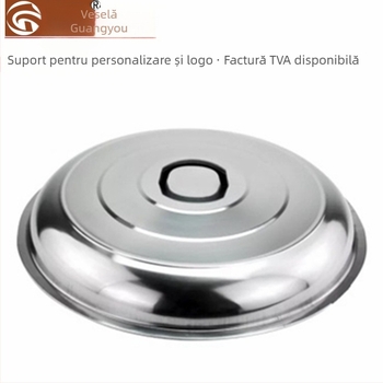 Capac din oțel inoxidabil, mare, cu magnet, pentru oală, capac pentru wok și tigaie, din oțel integral, înalt