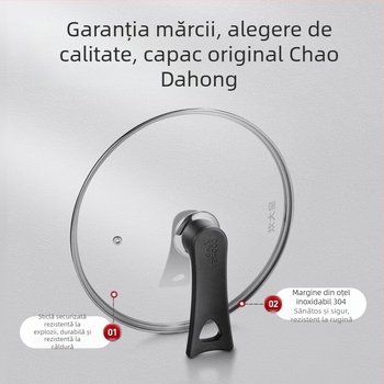 Capac din sticlă pentru aburitor și tigaie, rezistent la temperaturi înalte, transparent, accesoriu universal pentru bucătărie