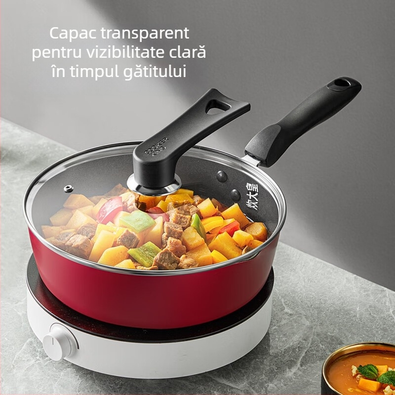 Capac din sticlă pentru aburitor și tigaie, rezistent la temperaturi înalte, transparent, accesoriu universal pentru bucătărie