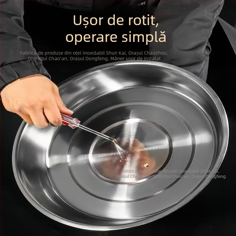 Capac mare din oțel inoxidabil, nemagnetic, îngroșat, în formă arcuită, pentru oale mari, wok și aburi