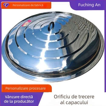 Capac din oțel inoxidabil, grosime extra, pentru oale mari și tigăi