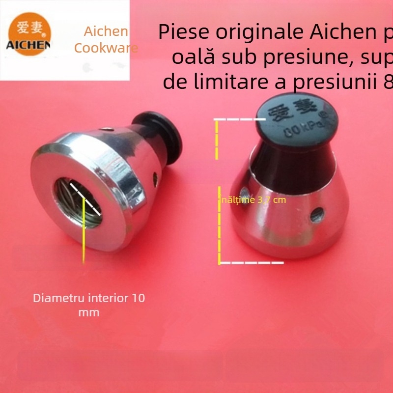 Set de supape pentru oală sub presiune: supapă de presiune, supapă de siguranță, supapă de eliberare a presiunii, conductă de evacuare