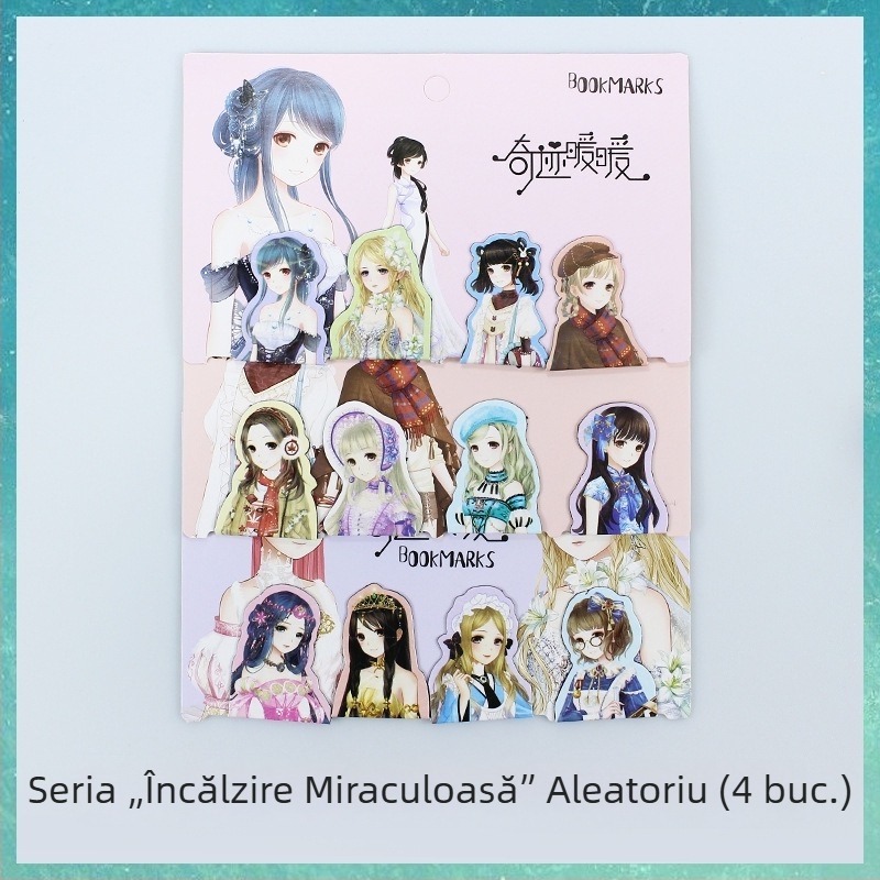Semn de carte magnetic pentru elevi, design caricatură simplu și drăguț, magnet de frigider personalizabil
