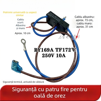 Accesoriu pentru oală electrică sub presiune RY169A – siguranță termică 172°C, 4 conductori, 10A