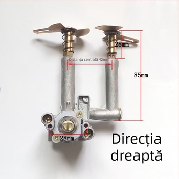 Ansamblu întrerupător arzător desktop încorporat pentru plită cu gaz – corp de supapă și aprindere, pentru arzătoarele stânga și dreapta, gaz lichefiat