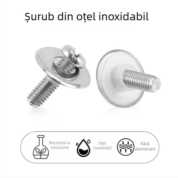 Mâner special pentru capacul de oală, din silicon rezistent la arsuri, oțel inoxidabil și mărgele de sticlă la vârf, accesoriu de bucătărie pentru uz casnic, poate sta în picioare