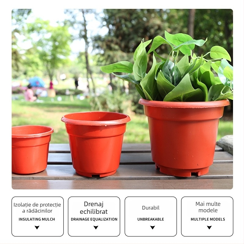 AB seria ghivece din plastic, cu margini ridicate și fund cu plasă de 1 galon, potrivite pentru plante verzi și suculente