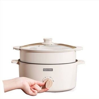3.6L oală all-in-one cu aburi, capacitate mare pentru gătit la abur, fierbere, prăjire și sotare, pentru uz casnic, interior antiaderent