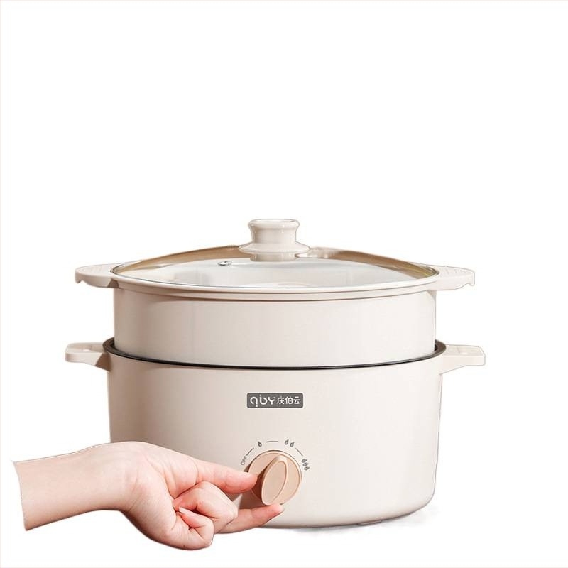 3.6L oală all-in-one cu aburi, capacitate mare pentru gătit la abur, fierbere, prăjire și sotare, pentru uz casnic, interior antiaderent
