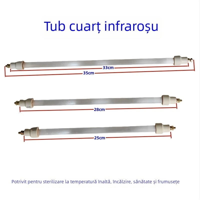 Tub universal de încălzire pentru dulap de dezinfectare, lampă cu infraroșu și tub de cuarț, 220V 300W