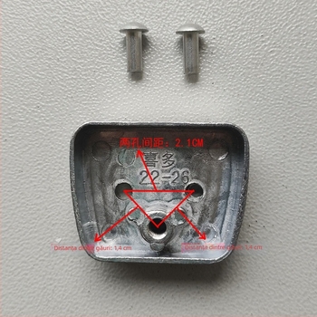 Happy 22–26 cm Suport din aluminiu pentru mâner, pernă de șezut și plăci din aluminiu pentru oală sub presiune – ansamblu cu nit fixat