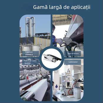 Clema de împământare electrostatică, din oțel inoxidabil 304, cu alarmă sonoră și vizuală