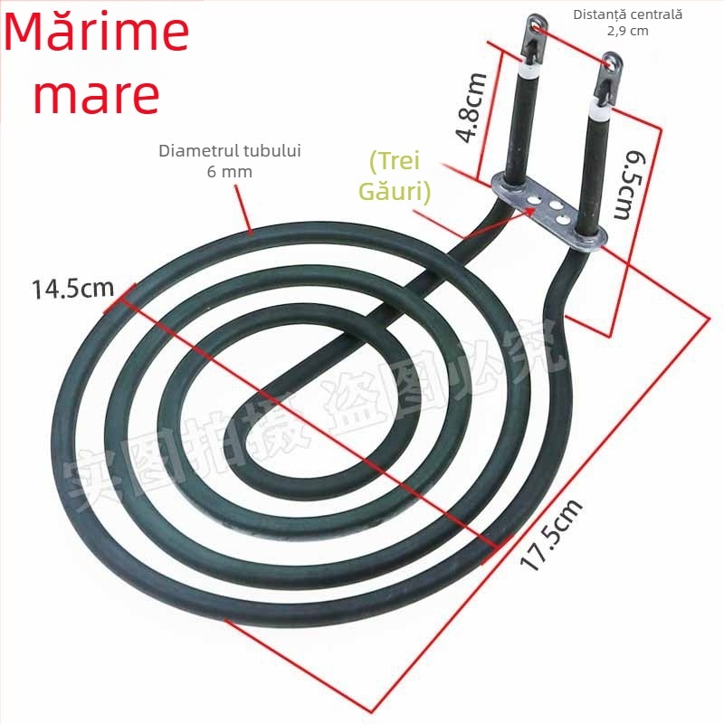 Tub de încălzire pentru friteuza cu aer, 220V, inel de încălzire circular