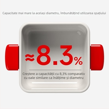 Supor oală de supă cu email ușor, mâner pătrat, VT20QF01, oală emailată antiaderentă, 2.1–3 L
