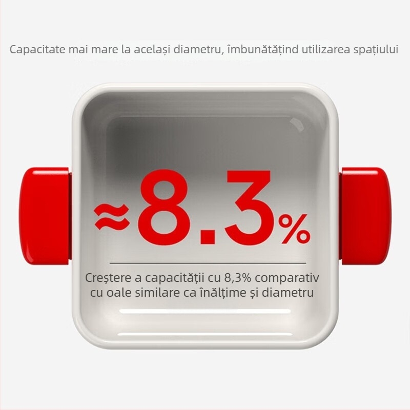 Supor oală de supă cu email ușor, mâner pătrat, VT20QF01, oală emailată antiaderentă, 2.1–3 L