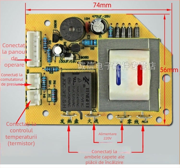 Type-C placă principală pentru oală electrică sub presiune - placă universală de reparare, placă de alimentare, circuit și placă computer