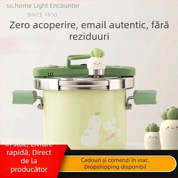 Sohome oală mică din email porțelan pentru gătit sub presiune, 120 kPa