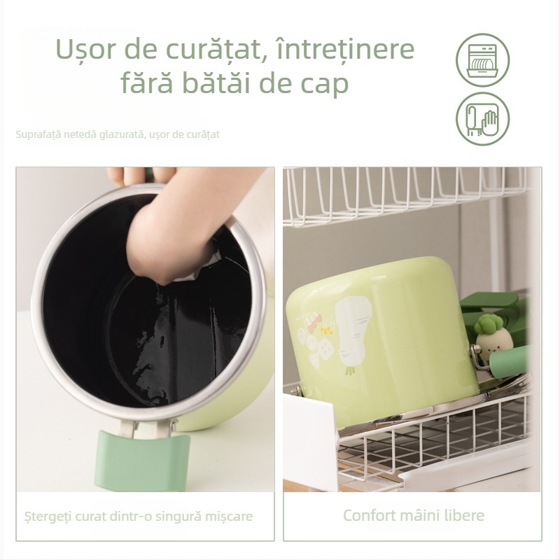 Sohome oală mică din email porțelan pentru gătit sub presiune, 120 kPa