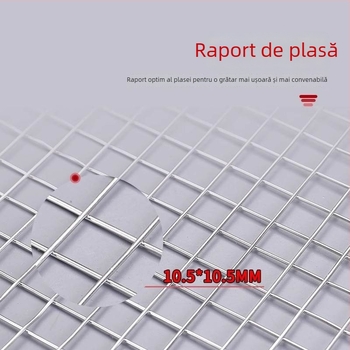 Plasă din oțel inoxidabil pentru grătar, plasă pentru pește, plasă pentru legume, set de unelte pentru grătar cu clește