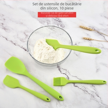 Set din silicon pentru bucătărie, 10 piese pentru coacere și grătar