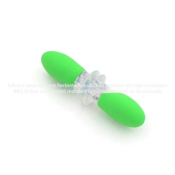 Furculiță pentru porumb din oțel inoxidabil pentru grătar, cu mâner rezistent la căldură