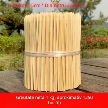 Bețișoare din bambus pentru grătar, 30 cm, de unică folosință, pentru cârnați, hot dog, pui și miel