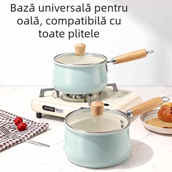 Oală ceramică mică pentru hrănire bebelușilor, antiaderentă, pentru supe și tăiței, stil Nordic, acasă și în restaurante