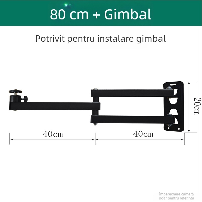 Suport telescopic universal pentru monitoare, proiectoare și camere