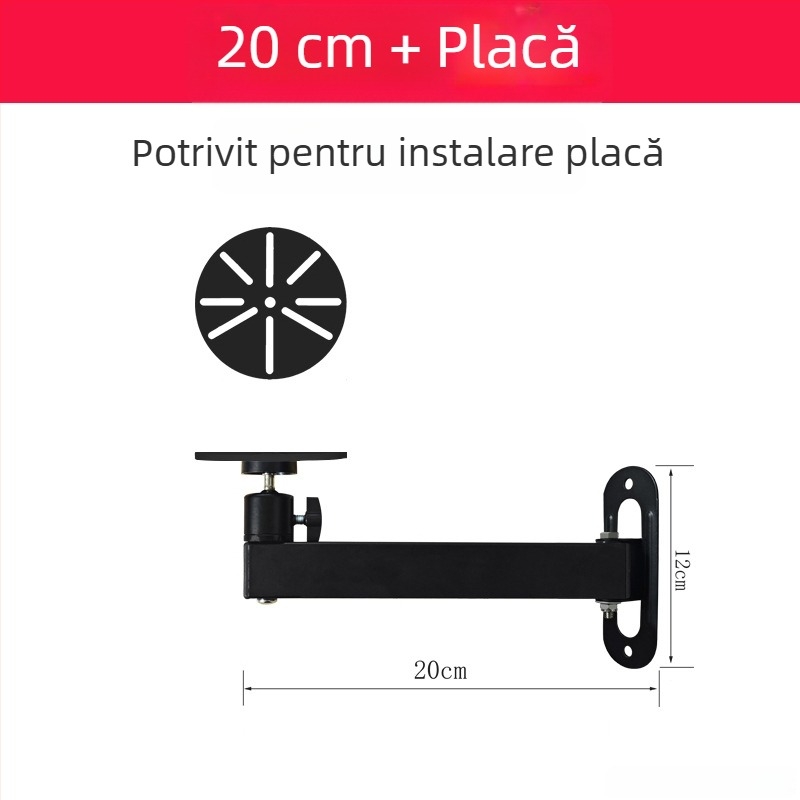 Suport telescopic universal pentru monitoare, proiectoare și camere
