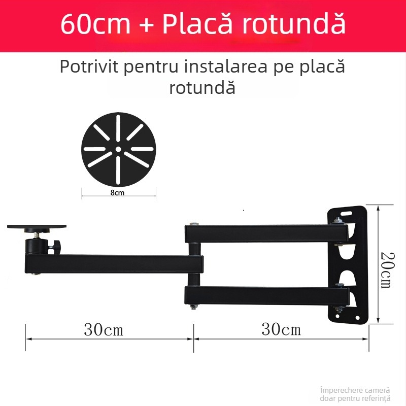 Suport telescopic universal pentru monitoare, proiectoare și camere