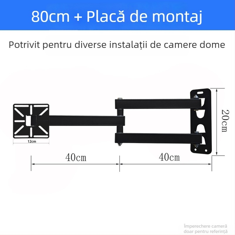 Suport telescopic universal pentru monitoare, proiectoare și camere