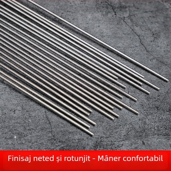Frigărui din oțel inoxidabil pentru grătar, vârfuri rotunde, pentru carne și aripioare de pui