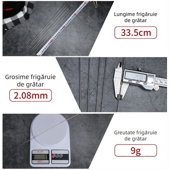 Frigărui din oțel inoxidabil pentru grătar, vârfuri rotunde, pentru carne și aripioare de pui