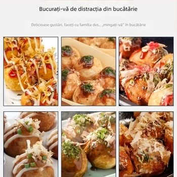 Tigaie Takoyaki din fontă, antiaderentă, neacoperită, compatibilă cu aragazul, matriță pentru ouă de prepeliță, 12 sau 14 găuri