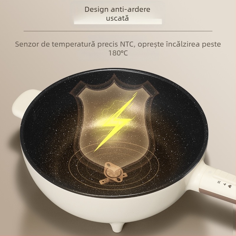 Wok electric all-in-one și oală electrică, 4,5 L, pentru uz casnic