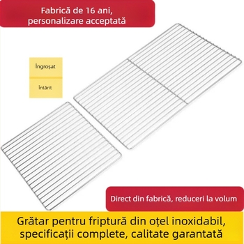 Grătar din oțel inoxidabil, grilă dreptunghiulară pentru exterior