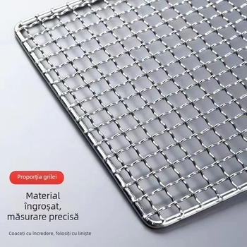 Plasă dreptunghiulară pentru grătar – carne și legume