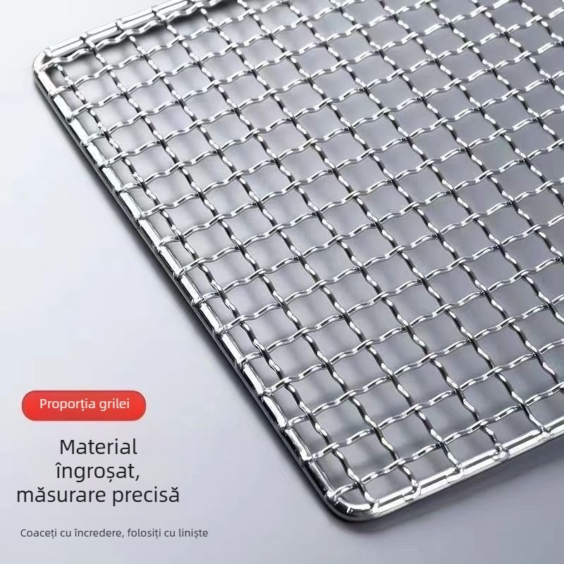Plasă dreptunghiulară pentru grătar – carne și legume