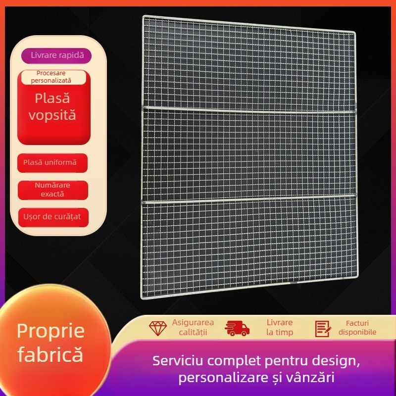 Tavă din plasă pentru uscare prin vopsire cu spray, piese metalice și din plastic