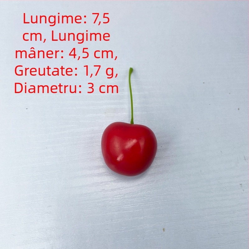 Cireșă Acerola din spumă pentru decor acasă și recuzită fotografică