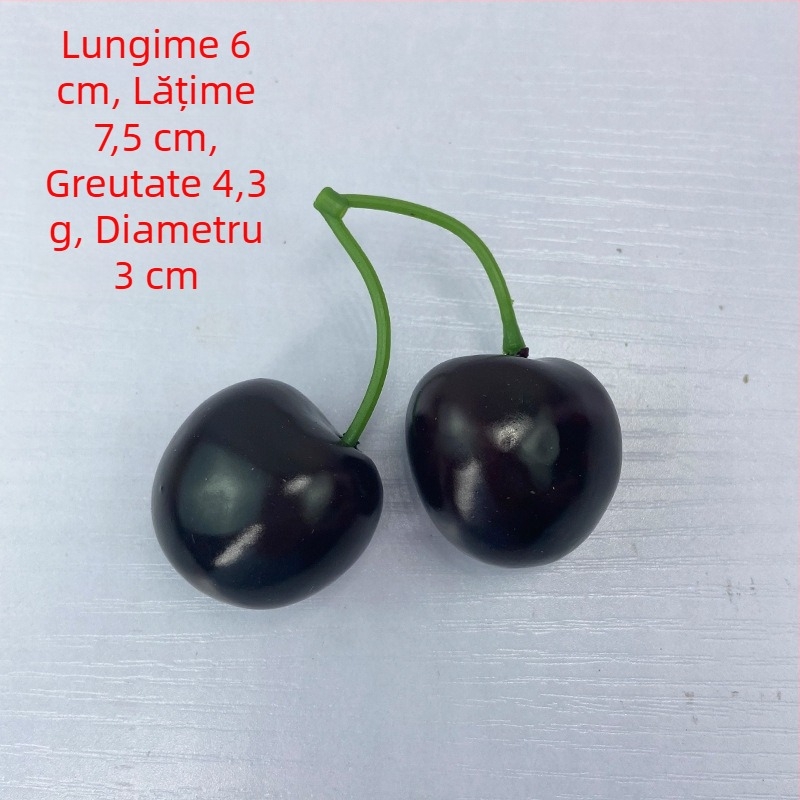 Cireșă Acerola din spumă pentru decor acasă și recuzită fotografică