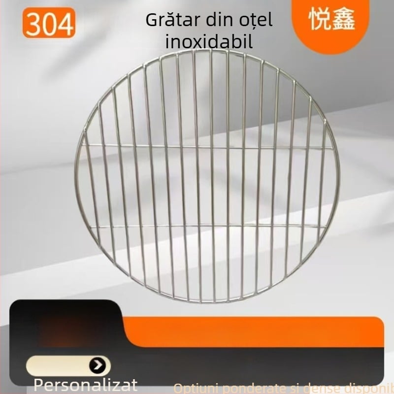 Grătar solid din oțel inoxidabil 304, personalizat, pentru carne gătită la abur; plasă antiadezivă pentru grătar la fum