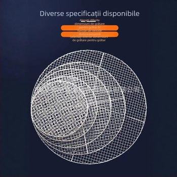 Plasă de grătar în stil coreean, din oțel inoxidabil 304, gril circular, pentru diferite dimensiuni